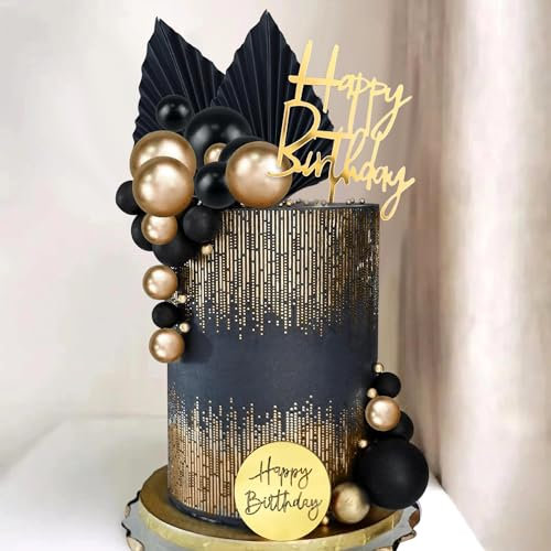 26 Stück Gold Tortendeko Geburtstag Tortendeko Kuchendeko Geburtstag Mädchen Tortendeko Kugeln Deko Torte Kuchen Deko für Kinder oder Erwachsene