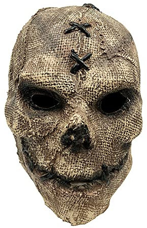 Yearsahrk Masque Tête de Mort Horreur Ghostface Masque Latex Effrayant Démon effrayant Carnaval Halloween Costume Accessoires