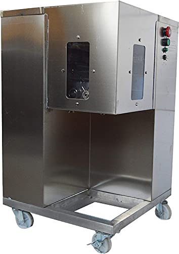 Affettatrice Commerciale, Affettatrice con Lama da 5 mm Affettatrice elettrica per Bistecca di Maiale 110 V con Doppio Motore per Fabbrica