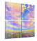 DEQORI Glasbilder Echtglas | Motiv Himmelsfarbenspiel | quadratisch 4-teilig 4x50x50 cm | große XXL Deko | Wandbilder für Wohnzimmer, Schlafzimmer, Flur & Küche | moderne Wanddeko