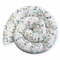 Bebeloo Bettschlange Bettkissen Seitenschläferkissen Nackenrolle Schlafkissen Kuschelschlange Stillkissen Zierkissen Zugluftstopper Body Pillow Baumwolle (Vogelbeere, 300 cm)