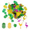 TYFGRT 15 G Hawaii-Konfetti, Tropisches Party-Konfetti, Strand-Party-Dekorationskonfetti, Tischdekorations-Konfetti, Flamingo-Ananas-Kokosnussbaum-Konfetti, Sommerparty-Dekorationen
