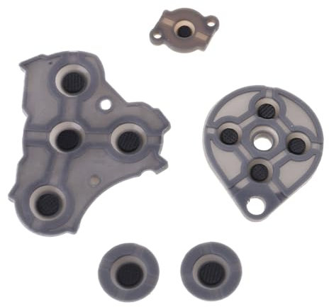 YIBOZI Coussinet de bouton conducteur en silicone de rechange pour manette de jeu NGC Gamecube Gamepad - Coussinets en caoutchouc conducteur en silicone