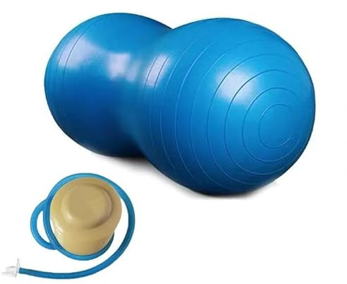 Nsswl Erdnussball für Kinder, Therapie, Anti-Burst-Übung, 90 x 45 cm, Yoga-Ball, Fitness-Ball für Schwangerschaft, Geburt, Physiotherapie, Kindertraining, Damen, Herren