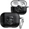 Fofvccv Coque AirPods Pro 2 en Fibre de Carbone – Étui de Protection 3D Tête de Mort Maléfique avec Mousqueton Housse Antichoc Cover Compatible avec AirPods Pro 2.Skull Black