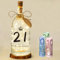 Seutgjie 21st Birthday Girl Gift, Decoration 21st Birthday Money Gifts LED Bottle Light with Saying for Women Girls Boy Personalised Gift