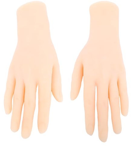 Silikonmodell Hände Lebensgröße, Gute Elastizität Weiche Realistische Weibliche Schaufensterpuppe für Nägel Praktizieren Silikonhände, Shows, Anzeigemodell
