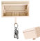 FORMVERSITY Wandmontierte Schlüsselhalter Key Holder, Case Schlüsselanhänger Garage mit Tür Zum Öffnen, Wall Mounted Car Key Case, schlüsselhalter Garage Schlüsselhalter Wandmontag Cremefarben