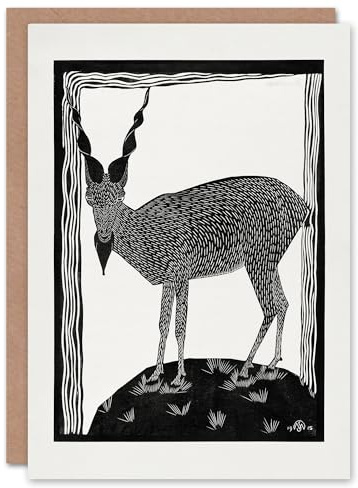 Artery8 Samuel J De Mesquita Art Card Stylised Markhor Goat