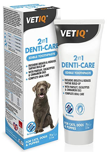 M&C Fresh Breath & Dental Paste Edible Toothpaste for Dogs 70g (Pack of 2)