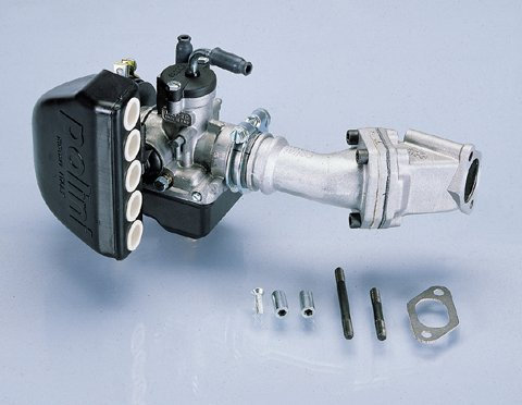 KIT CARBURATORE 24 + COLLETTORE LAMELLARE + SCATOLA ARIA - POLINI VESPA 50 ET3 PRIMAVERA