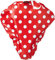 Haberland Satteldecke, rot Punkte, One Size