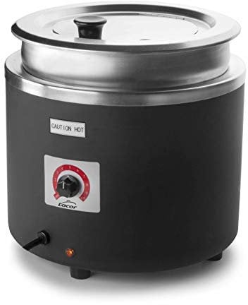Lacor 69267 - Olla calentador sopa eléctrico, Acero Inoxidable 18/10, 800 W