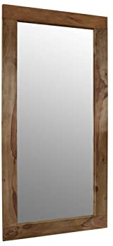MASSIVMOEBEL24.DE Spiegel Sheesham grau geölt Nature Grey #706 | 145x3x70 cm (BxTxH) 15 kg Landhaus montiert vollmassiv