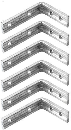 Heavy Duty Galvanised Shelf Bracket 6 Pack - 8x6 / 200x150mm