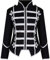 Ro Rox Veste Femme Militaire Emo Punk Batteur - Noir Argent (FR 36)