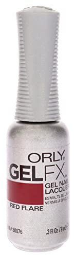 Orly GelFx Nail Lacquer Manicure Infused with Vitamin A and E, Red Flare Gel 9 ml