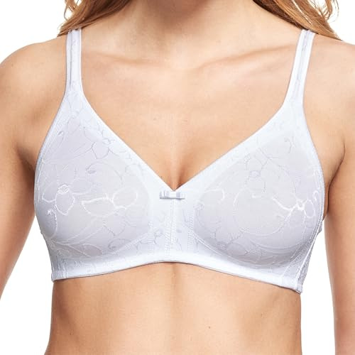 SUSA BH Damen - Topsy 7507 - Größen A-D - Bügelloser BH mit Unterbrustband - Nahtlos vorgeformte Cups & verstellbare Träger - Seamless BH ohne Bügel - Bequemer T Shirt BH