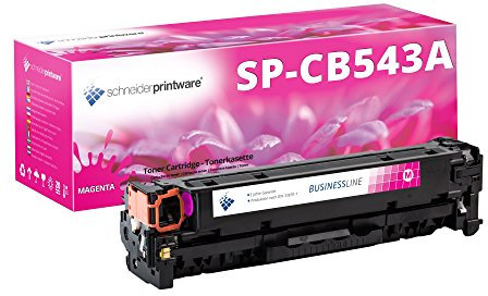 Schneider Printware Toner | 40% höhere Druckleistung | als Ersatz für CB543a 125A Magenta für HP Color Laserjet CM1312nfi MFP CP1210 CP1215 CP1217 CP1510 CP1514n CP1515n CP1518ni