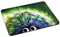 PEDEA Gaming und Office Mauspad - 220 x 180 mm - mit vernähten Rändern und rutschfester Unterseite, Green Hedgehog