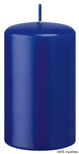 4er Adventskerzen, Adventskranz Kerzen Set Royalblau 12 x 6 cm