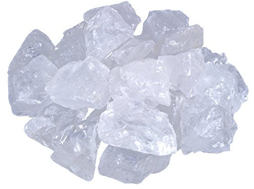 Piedras de cristal de roca, piedras de agua 100% naturales, 300 g de fuente de vida Plus