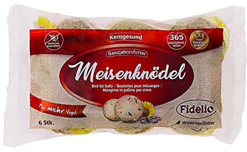 Fidelio Wildvogelfutter, Meisenknödel, mit Netz, 6 Stück