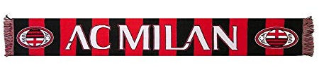 Schal A.C. Milan Offizielle Jackard 2240JAKMIZEBR, Rossonera, cm. 22 x 135