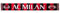 Schal A.C. Milan Offizielle Jackard 2240JAKMIZEBR, Rossonera, cm. 22 x 135
