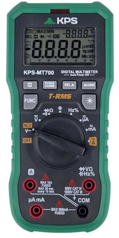 KPS -MT700 Digitales Multimeter TRMS mit USB-Kommunikation AC/DC Spannung 1000 V AC/DC 10 A NCV Hintergrundbeleuchtung Display 6600 CAT IV 600V