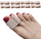 DYKOOK Broken Toe Wraps 8 Pcs, Big Toes Hammer Toe Straightener Fabric Splint Toe Cushioned Bandages for Overlapping Crooked Broken Toes Large Size