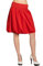 Caspar RO004 Damen Cord Rock Knielang, Farbe:rot, Größe:L-XL