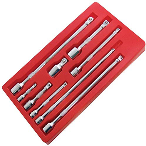 9pc Socket Wobble Bar Extension Set 1/4 3/8 1/2 Drive Garage Tool Set New