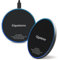 Gigastone Chargeur sans Fil [ 2 Pack ] 15W Max Rapide Universel Charging Pad, Contrôle de température, Chargeur à Induction Qi Compatible avec iPhone 15, AirPods, Galaxy/Note, Google Pixel, LG