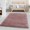 Carpettex Hochflor Teppich - Wohnzimmer Shaggy Flokati Modern Einfarbig 60 x 110 cm - Flur Läufer Rosa - Schlafzimmer Weich Flauschig Waschbar Küchenläufer