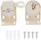 Sunvisor Replacement Parts Cordless Crank Kit Roller Blind Mounting Bracket for Coolaroo External Sunshade Outdoor Sunshade (Beige)