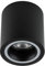 EDO Moderne Deckenanbauleuchte HALIS OV, Deckenlampe LED, Schwarz Rund Ring Deckenlampe Wohnzimmer, GU10 Fassung Deckenstrahler, LED Deckenleuchte EDO777331
