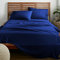 American Home Collection Queen-Size-Bettlaken-Set, 40,6 cm tiefe Taschen, ultraweiche Mikrofaser, atmungsaktiv, knitter- und lichtbeständig, pflegeleicht, 4-teiliges Set (Queen, Marineblau)