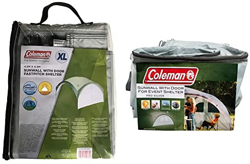 Coleman Fast Pitch Shelter XL Seitenteil 4,5 x 4,5 m - Pavillon-Seitenwand Mit Fenster und Tür für Event Shelter Pro XL