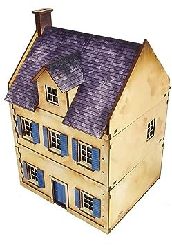 WW2 Normandy Townhouse 3 PREPAINTED (28mm/1:56)