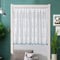 Devola Tür Vorhang hängend küche Scheibengardinen modern lang Bistrogardine mit quaste transparent Fertiggardine mit Blumenmuster Spitze gardinen Kurzstore BxH 85x180cm Blau 1 Stück