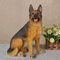 MFFIRE Garten Tier Dekoration, Realistische Hund Figur Deutscher Schäferhund Figur Harz Hund Skulptur Modell Lebensechte Tier Statue Home Decoration