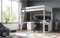 Flair Furnishings Noomi Tera Solid Wood Small Double Continental Gaming High Sleeper - White