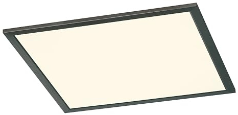 Trio Leuchten LED Deckenleuchte Phoenix 674014532, Metall Schwarz matt, Acryl Weiß, inkl. 26 Watt LED