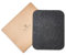 Wolvende Tapis de souris en feutre de qualité supérieure | 22 cm x 28 cm | Tapis de souris fin | Antidérapant pour jeux vidéo maison/bureau (gris foncé)