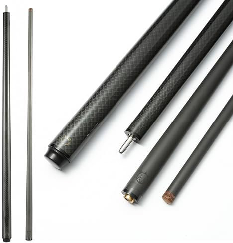 CROWN ME Billardqueue aus Kohlefaser, 12,5 mm Spitze, Billardqueue, Kohlefaser-Queue