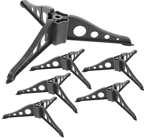 BESPORTBLE 6 supporti per albero di Natale fai da te, base per albero di Natale, colore nero