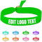 Zkgiftsdz Ab 30 Stück Armband Stoff Personalisiert für Event und Partys, Personalisiertes Armband Stoff mit Text und Logo Admission Identification Armbänder