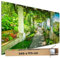 TRIOSK Große Motivplane Sichtschutz Zaunblende mit Motiv Pergolaweg Capri Insel Italien Motivbanner Garten Deko Plane Blickdicht für Zaun Terrasse Gartenzaun Zaunplane PVC 340x173 cm