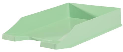 HAN Briefablage Klassik, 1 STÜCK Schreibtisch Organizer, Bürobedarf, Ablagefächer, Büromaterial, Briefkorb, Dokumentenablage, bis Format A4/C4, 1027-X-805, pastellgrün